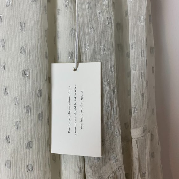 NWT FRAME Shirred Printed Mock Shift Dress - Picture 9 of 11